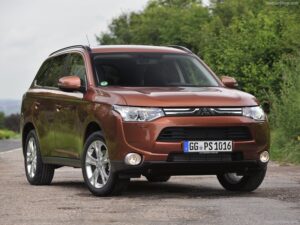 Tyg bilmattor för MITSUBISHI OUTLANDER 2012-2018