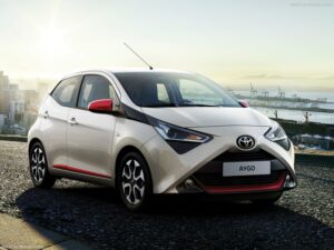 Tyg bilmattor för TOYOTA AYGO 2014>