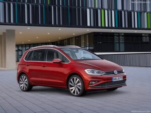 Tyg bilmattor för Volkswagen Golf Sportsvan 2014-2023